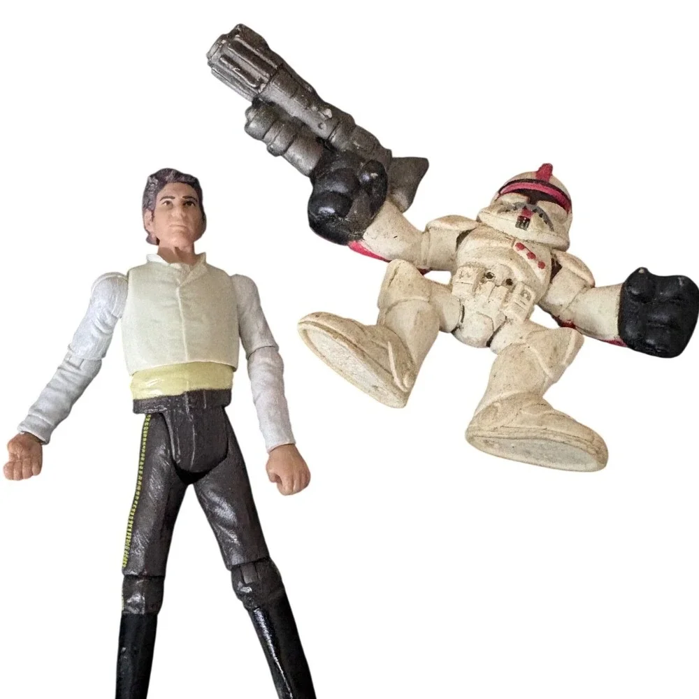 Star Wars Imaginext Harry Potter Action Figure Lot Han Solo Hermione Clone Toy